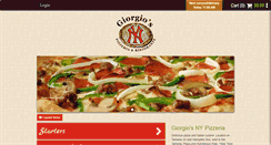 Desktop Screenshot of giorgiosnypizzeria.com